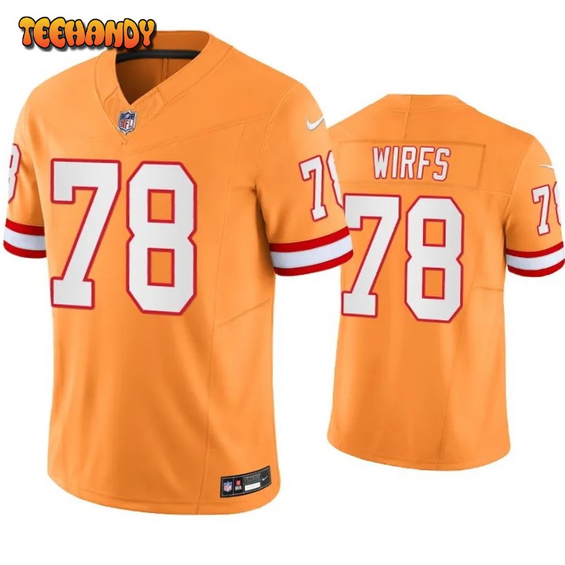 Tampa Bay Buccaneers Tristan Wirfs Orange Throwback Limited Jersey