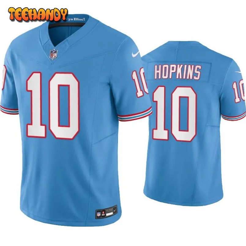 Tennessee Titans DeAndre Hopkins Oilers Light Blue Throwback Limited Jersey