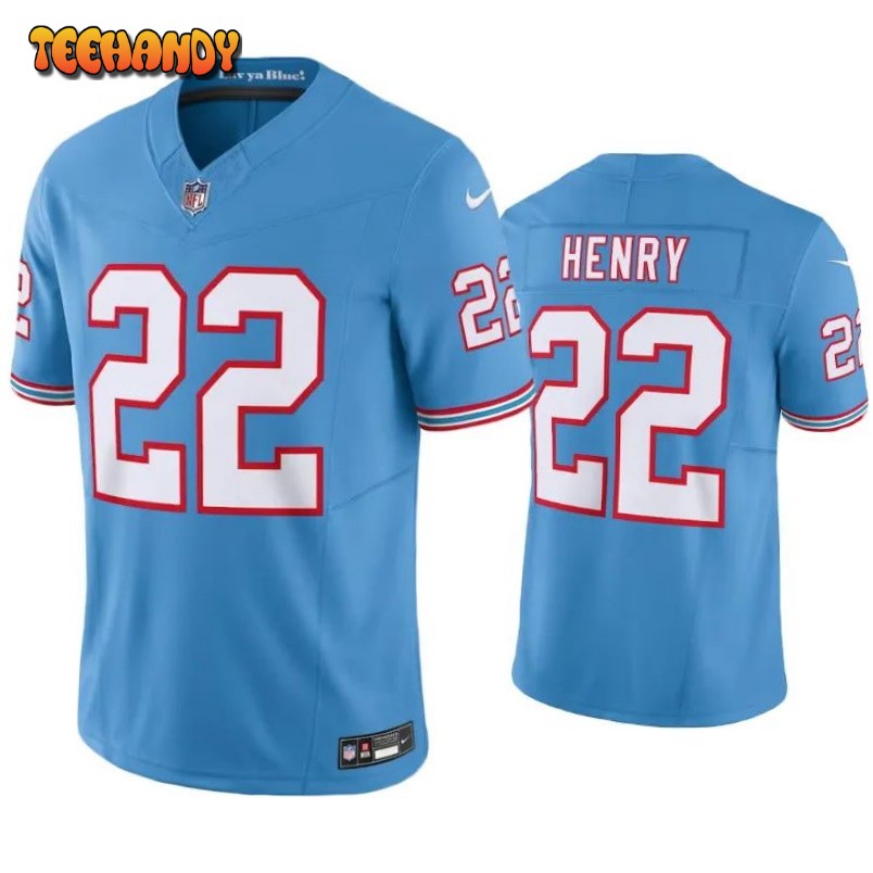 Tennessee Titans Derrick Henry Oilers Light Blue Throwback Limited Jersey