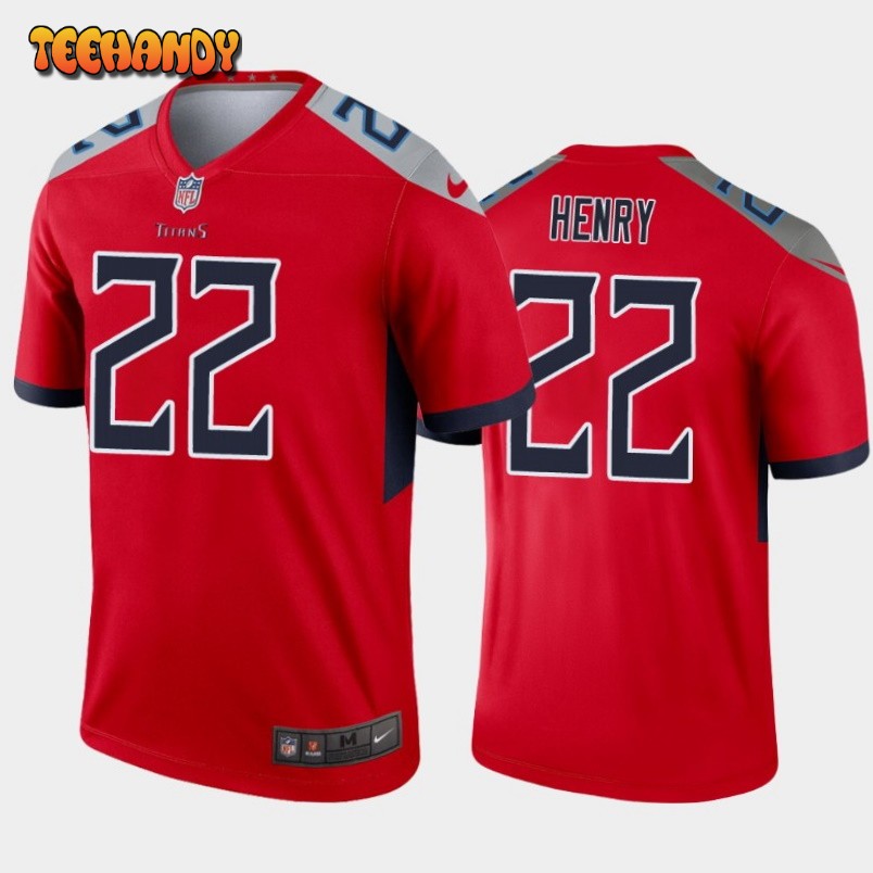 Tennessee Titans Derrick Henry Red Inverted Limited Jersey