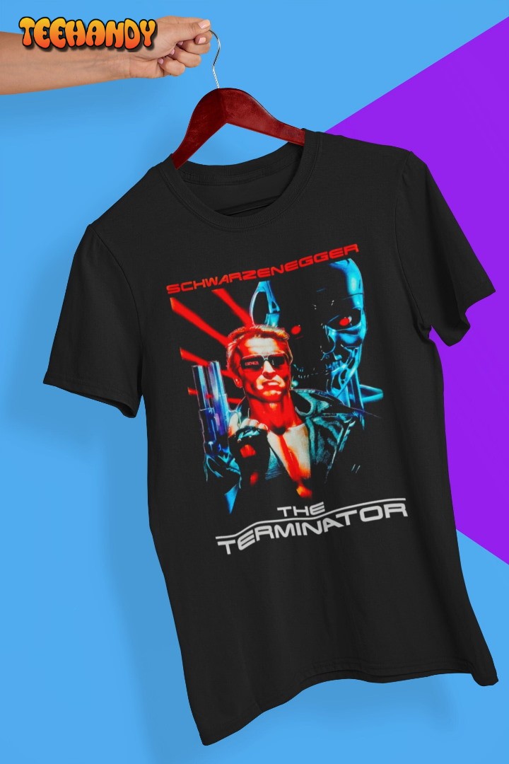 Terminator Movie Poster Shirt, 80s Movie Nostalgia Graphic T Shirt