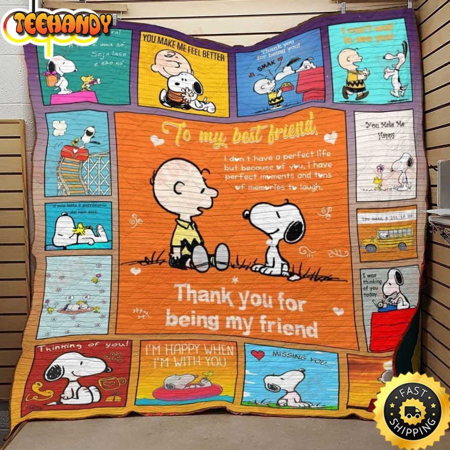 Thank You My Friend Snoopy The Peanuts Movie Snoopy Dog Blanket