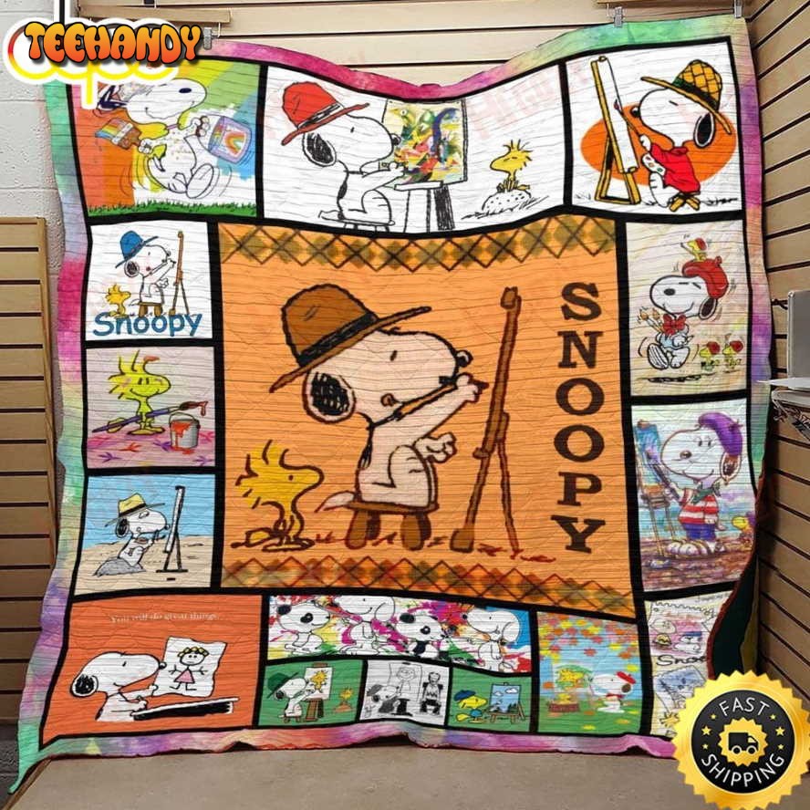 The Artist Snoopy The Peanuts Movie Snoopy Dog Blanket