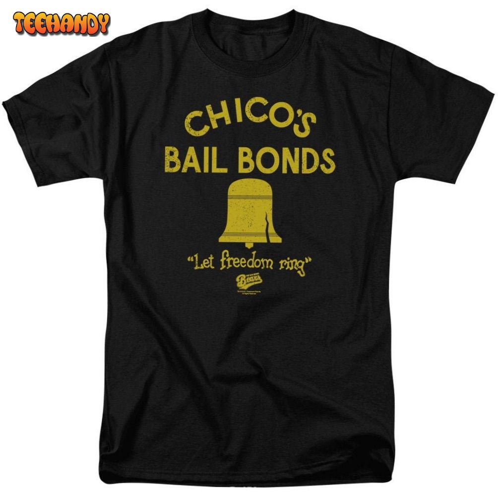 The Bad News Bears Chico’s Bail Bonds Black Shirts