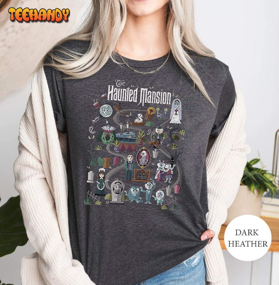 The Haunted Mansion Map Shirt, Haunted Mansion Disney Halloween Shirt