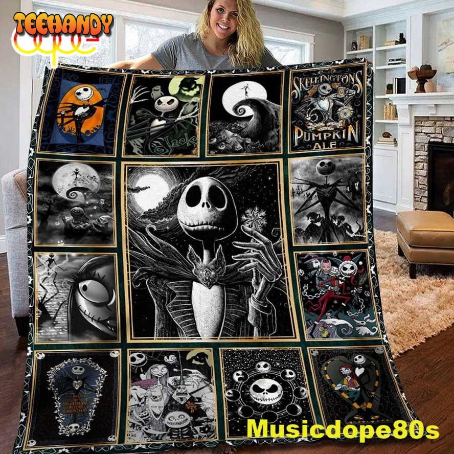 The King Of Halloween Jack Skellington The Nightmare Christmas Blanket