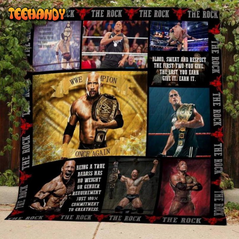 The Rock Customize Quilt Blanket