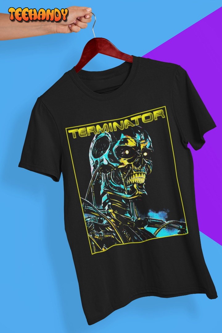 The Terminator Soft Poster 80s Movie Nostalgia Graphic T Shirt