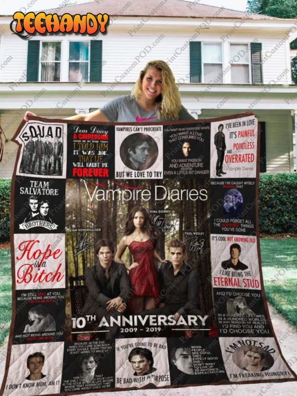 The Vampire Dairies 3D Customized Quilt Blanket