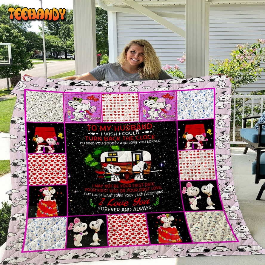 This is my Hallmark Christmas Movie Snoopy Belle Quilt Blanket