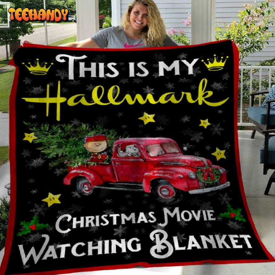 This Is My Hallmark Christmas Movies Watching, Snoopy Christmas Blanket