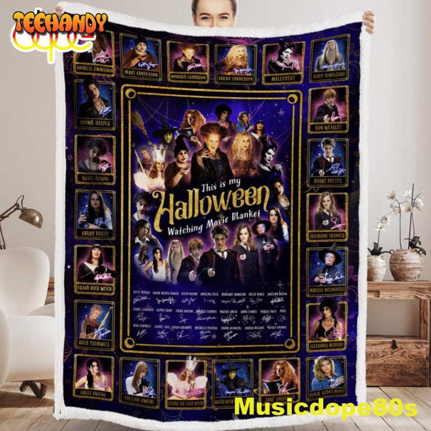 This My Halloween Hocus Pocus Movie Witches Blanket