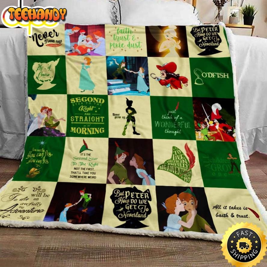 Tinker Bell Disney Blanket Gift For Fans Movie Disney