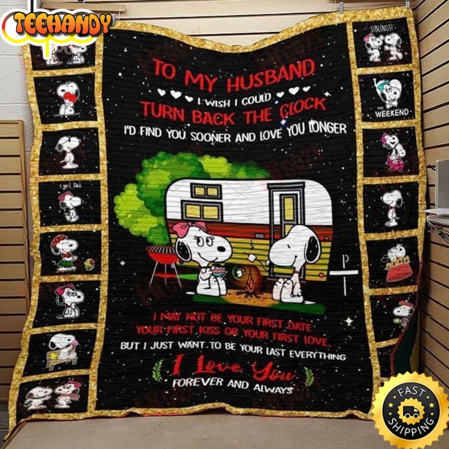 To My Husband Snoopy The Peanuts Movie Snoopy Dog Blanket