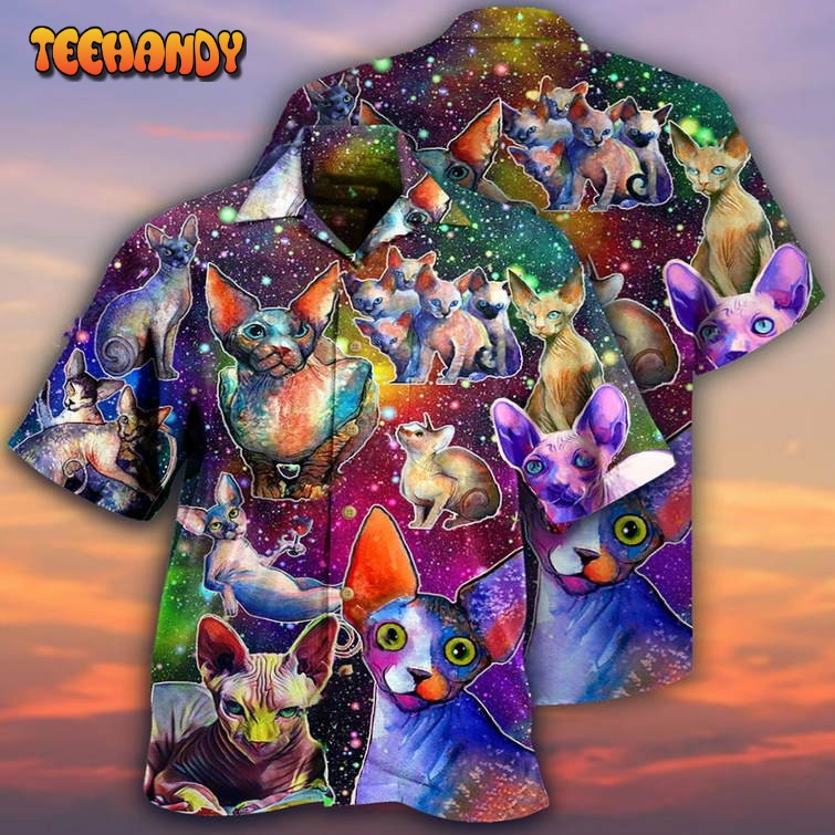 To The Galaxy And Back Hawaiian Shirt, Cat Lovers Shirt, Hawaiian Shirt