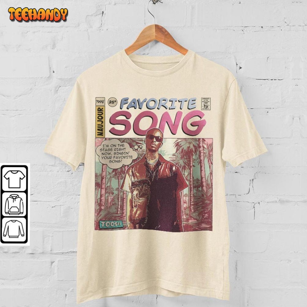 Toosii Comic Merch Book Art Favorite Song Naujour Album World Tour T Shirt