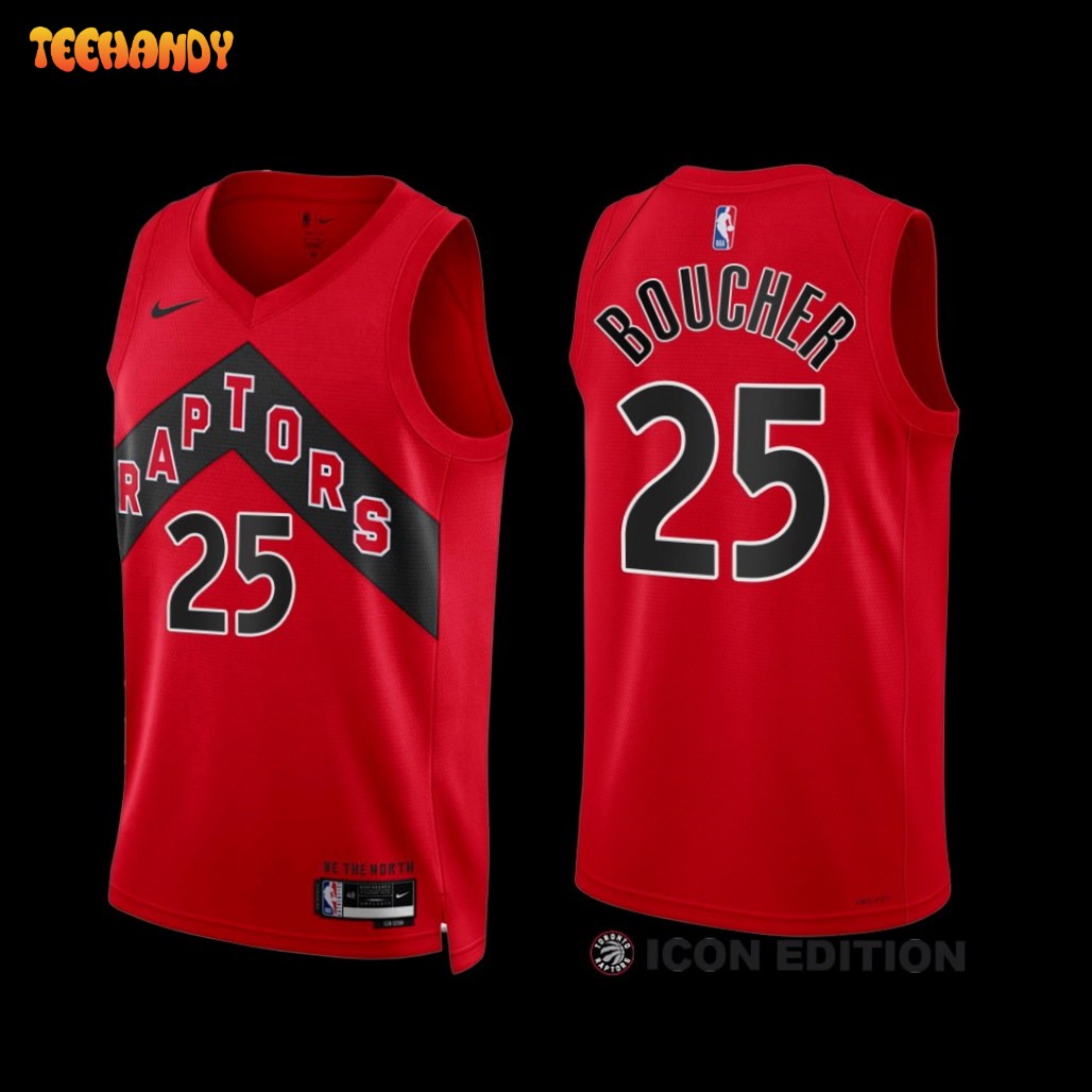 Toronto Raptors Chris Boucher 2022-23 Red Icon Edition Jersey