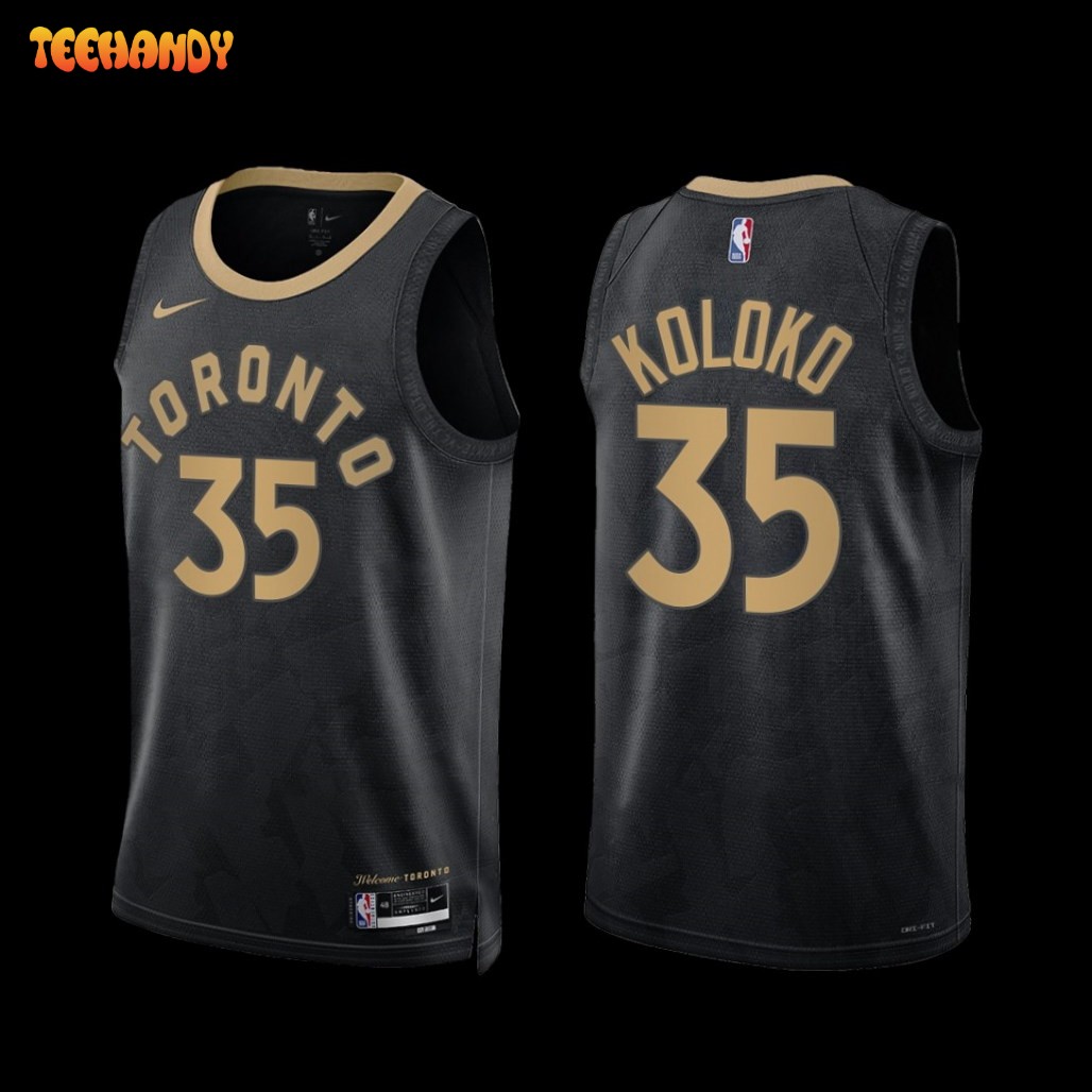 Toronto Raptors Christian Koloko 2022-23 City Edition Jersey Black