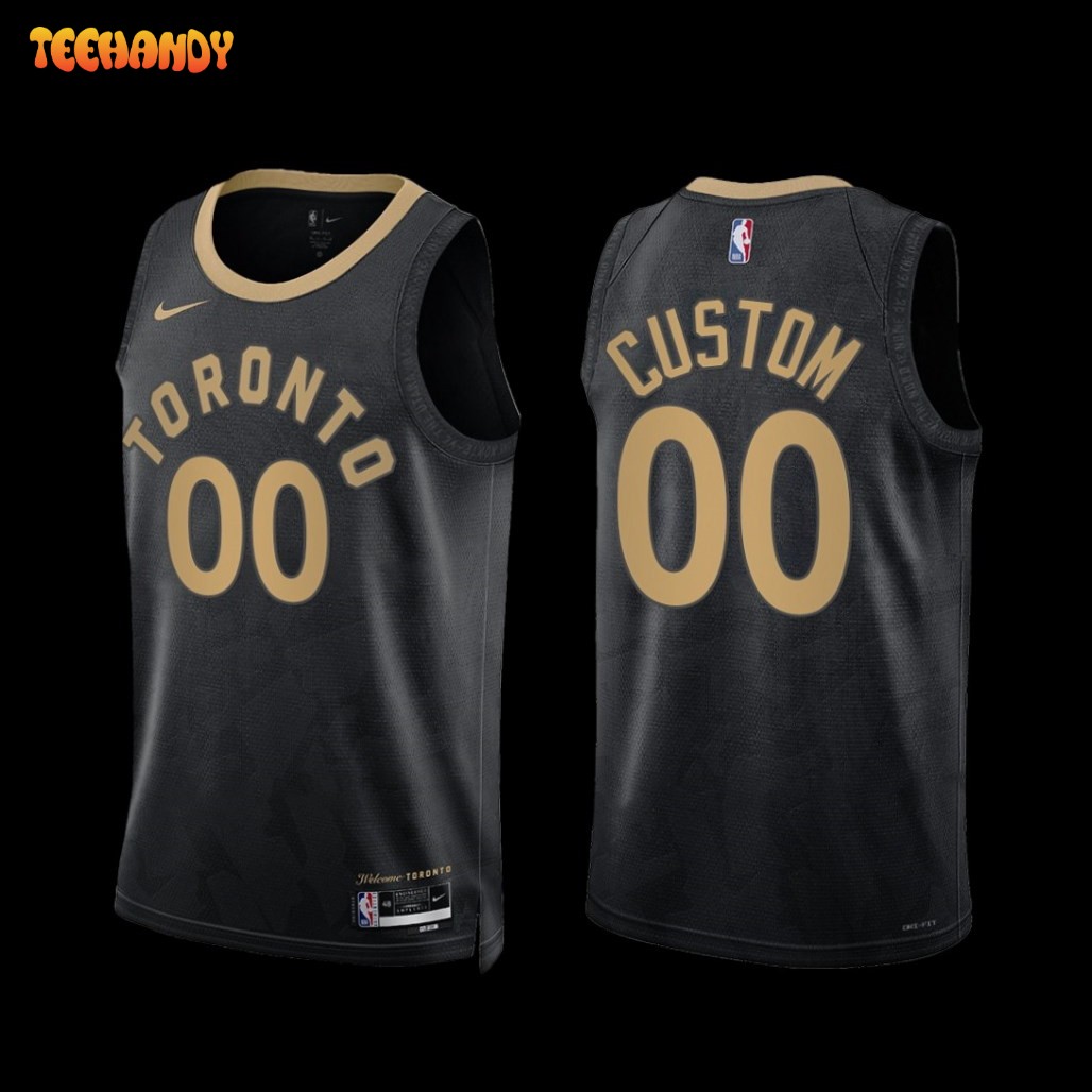 Toronto Raptors Custom 2022-23 City Edition Jersey Black