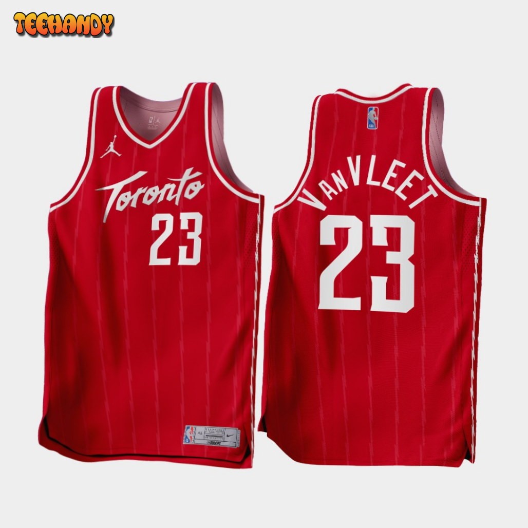 Toronto Raptors Fred VanVleet 2022-23 Red Earned Edition Jersey