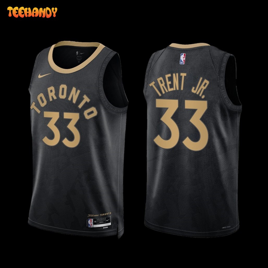 Toronto Raptors Gary Trent Jr. 2022-23 City Edition Jersey Black