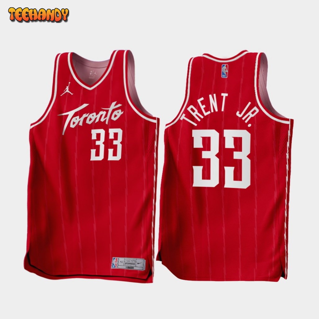 Toronto Raptors Gary Trent Jr. 2022-23 Red Earned Edition Jersey