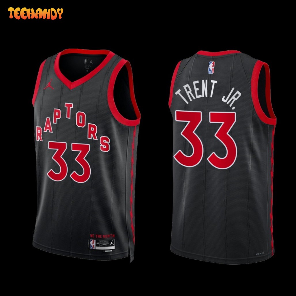 Toronto Raptors Gary Trent Jr. 2022-23 Statement Edition Jersey Black