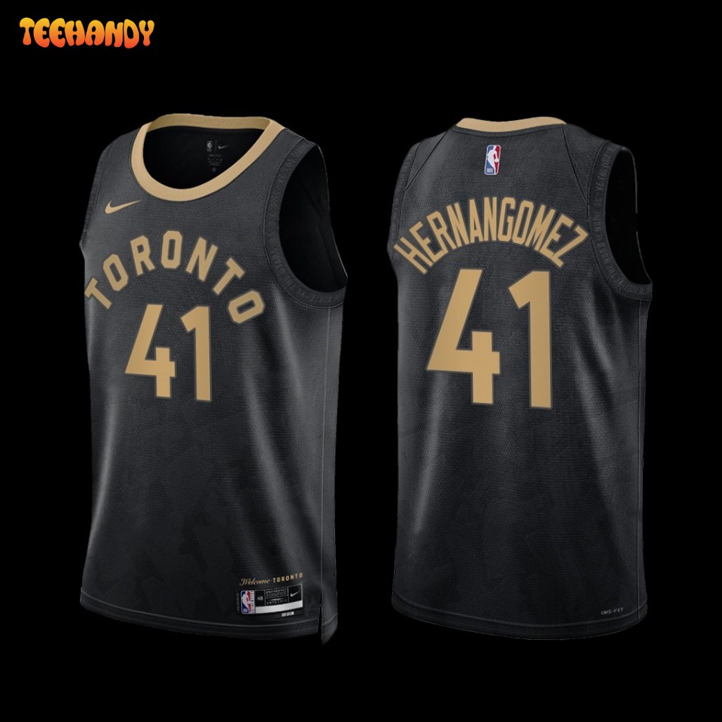 Toronto Raptors Juancho Hernangomez 2022-23 City Edition Jersey Black