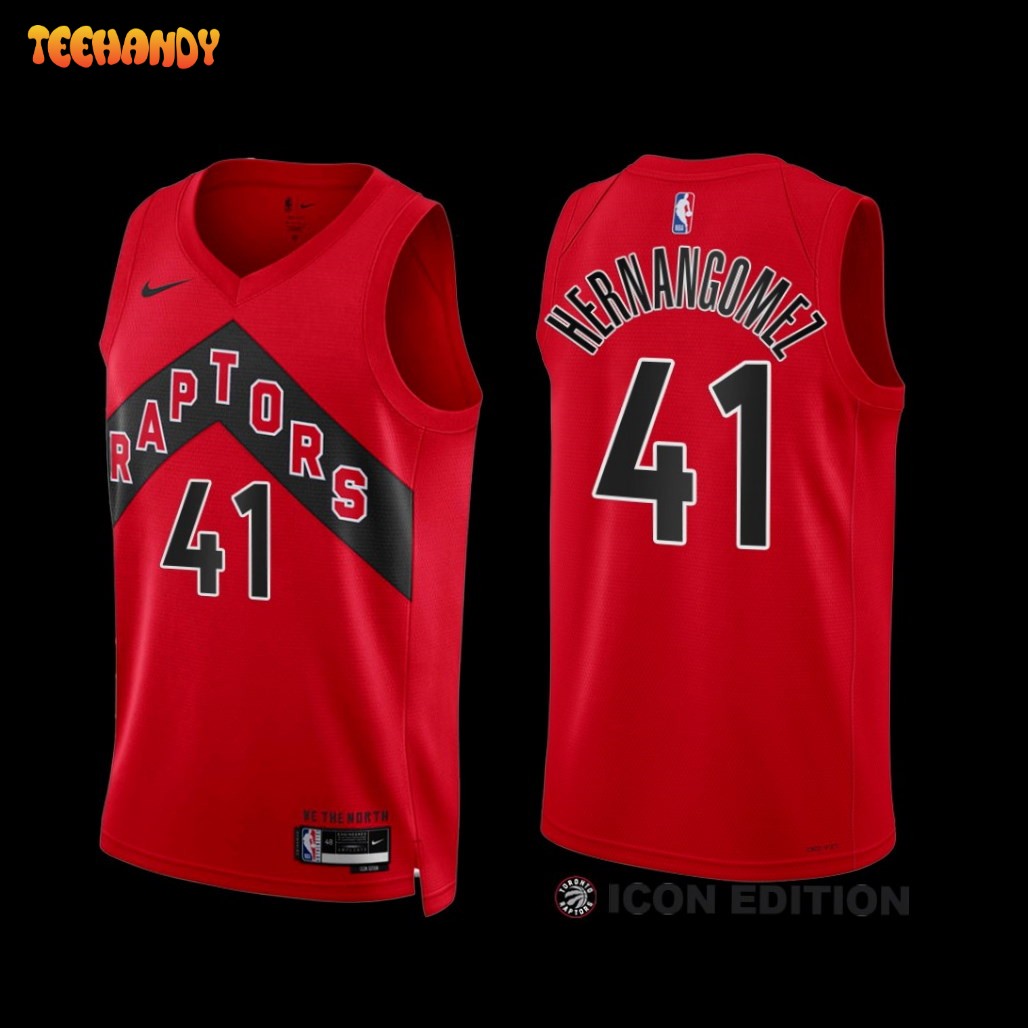 Toronto Raptors Juancho Hernangomez 2022-23 Red Icon Edition Jersey