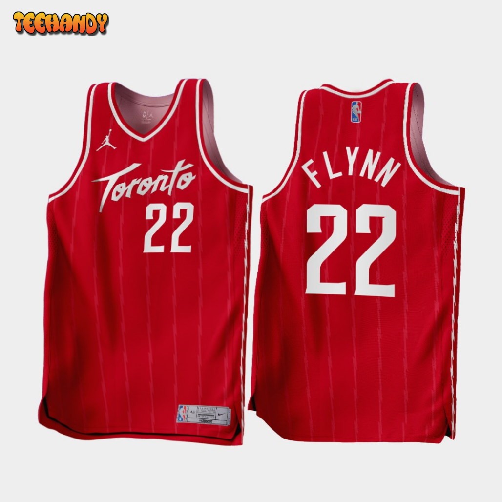 Toronto Raptors Malachi Flynn 2022-23 Red Earned Edition Jersey