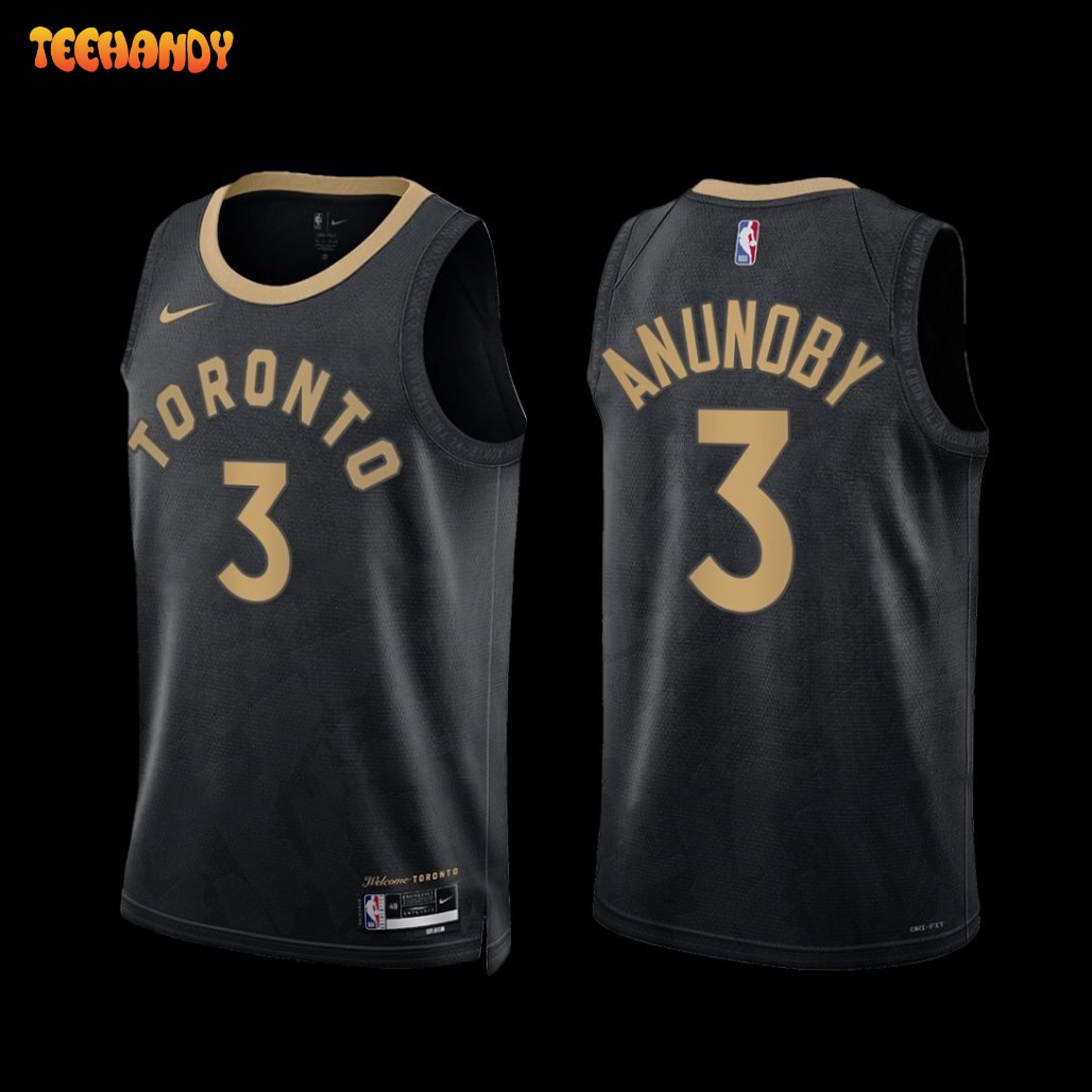 Toronto Raptors OG Anunoby 2022-23 City Edition Jersey Black