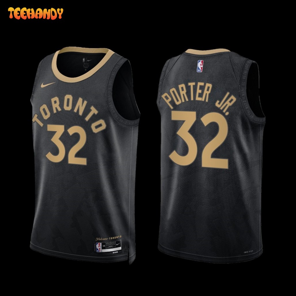 Otto Porter Jr. 32 Toronto Raptors Black City Edition 2022-23