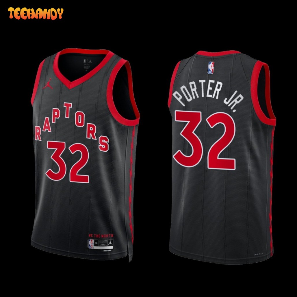 Toronto Raptors Otto Porter Jr. 2022-23 Statement Edition Jersey Black