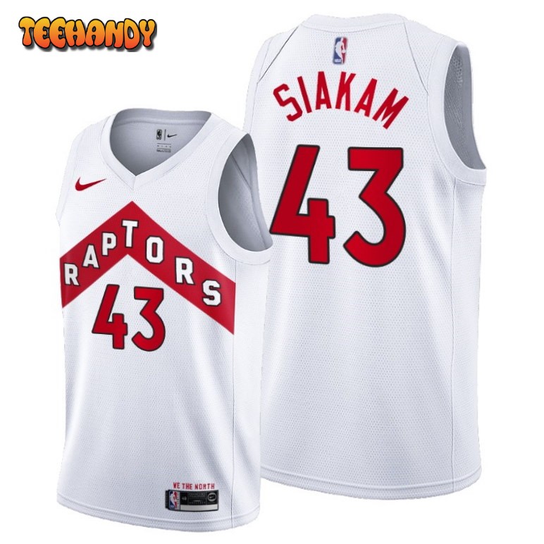 Toronto Raptors Pascal Siakam 2021 White Association Jersey