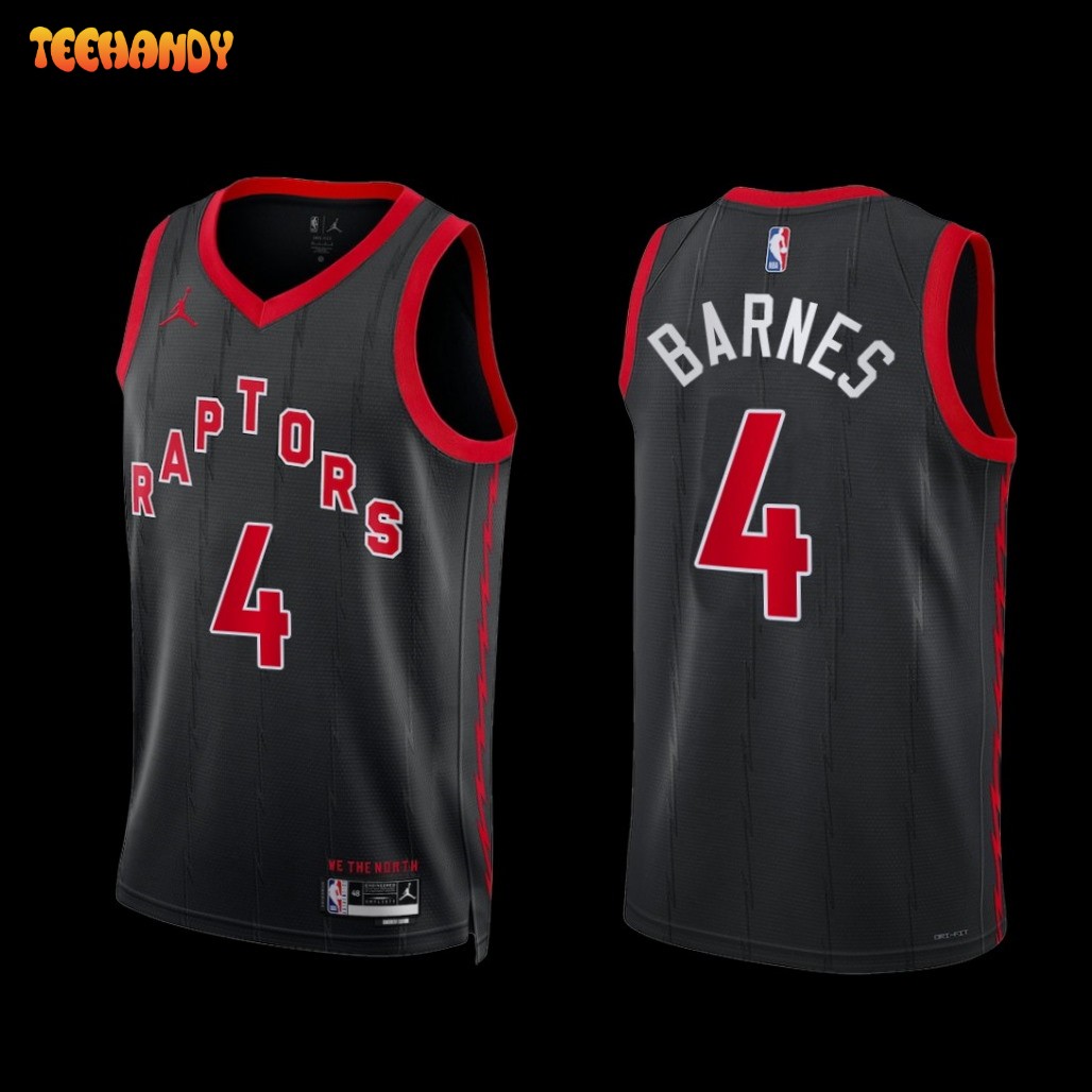 Toronto Raptors Scottie Barnes 2022-23 Statement Edition Jersey Black