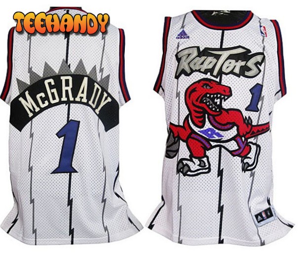 Toronto Raptors Tracy McGrady White Throwback Jersey