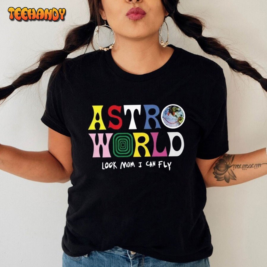 Travis Scott Astroworld Concert Official Tour White T Shirt