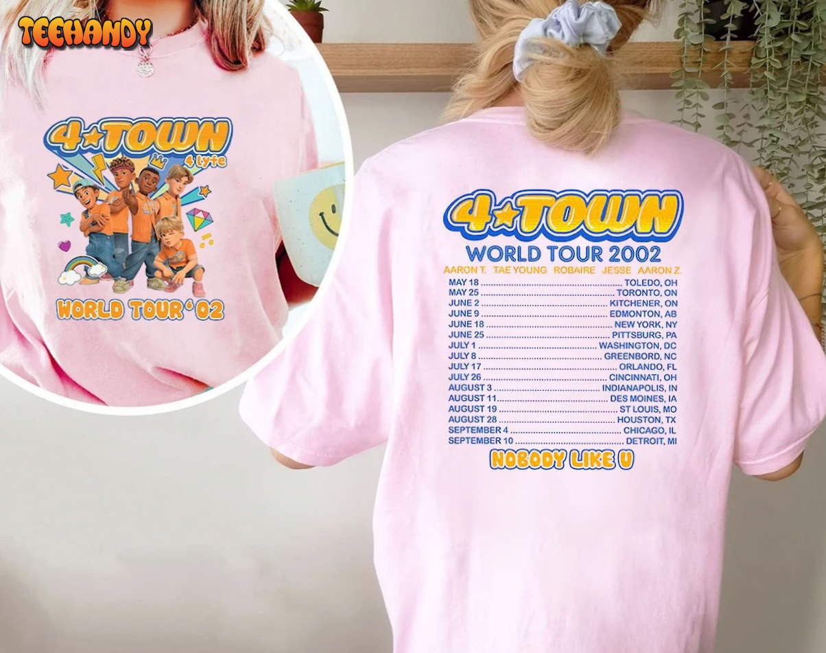 Turning Red 4 TOWN 2002 Tour Comfort Colors Shirt