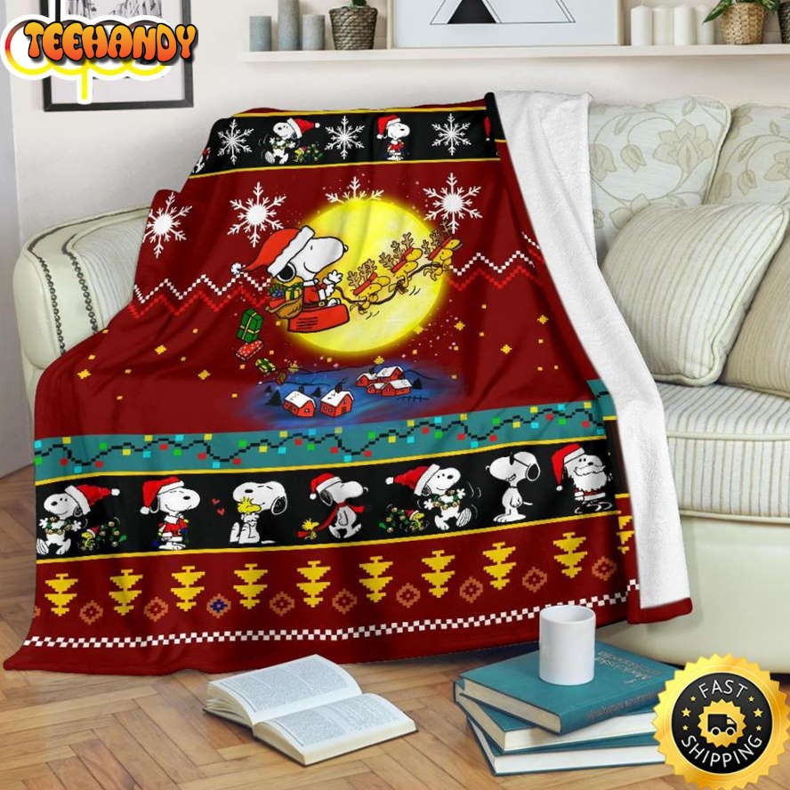 Unifinz Snoopy Christmas The Peanuts Movie Snoopy Dog Blanket