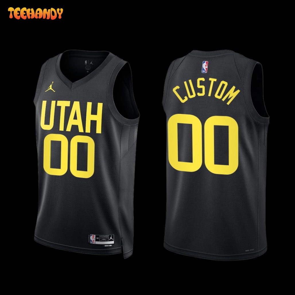 Utah Jazz Custom 2022-23 Black Statement Edition Jersey