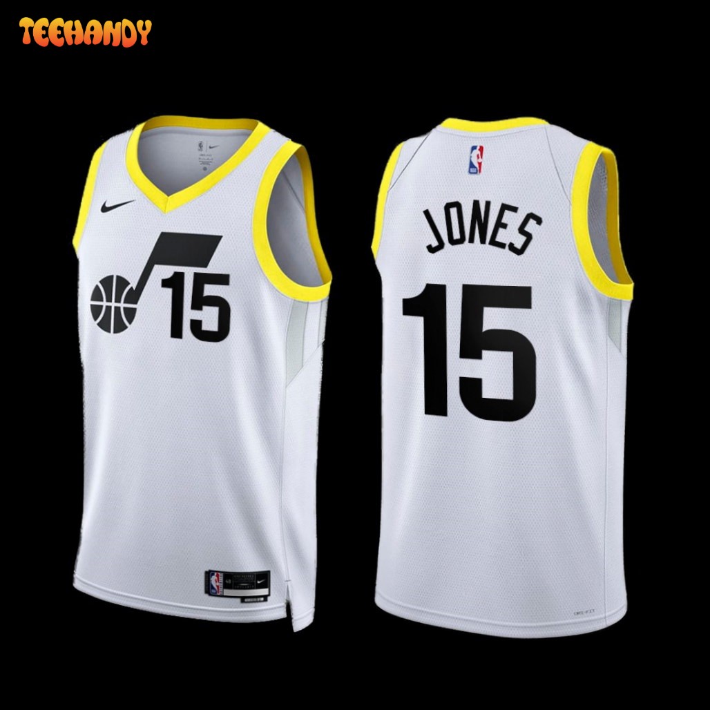 Utah Jazz Damian Jones 2022-23 Association Edition Jersey White