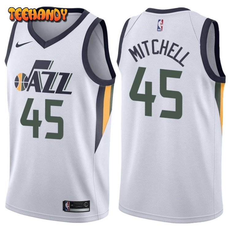 Utah Jazz Donovan Mitchell White Association Jersey