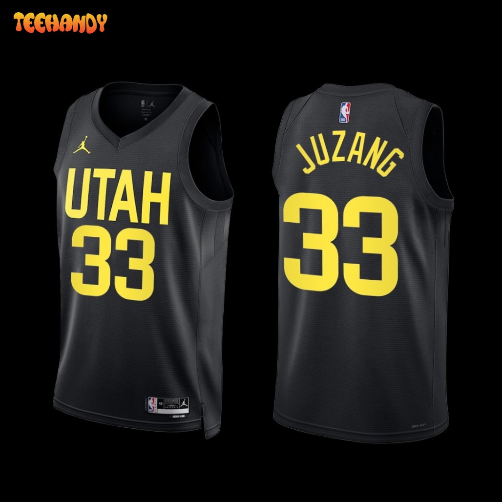 Utah Jazz Johnny Juzang 2022-23 Black Statement Edition Jersey