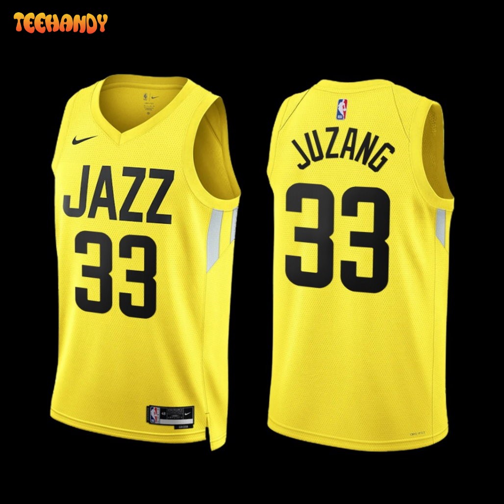 Utah Jazz Johnny Juzang 2022-23 Yellow Icon Edition Jersey