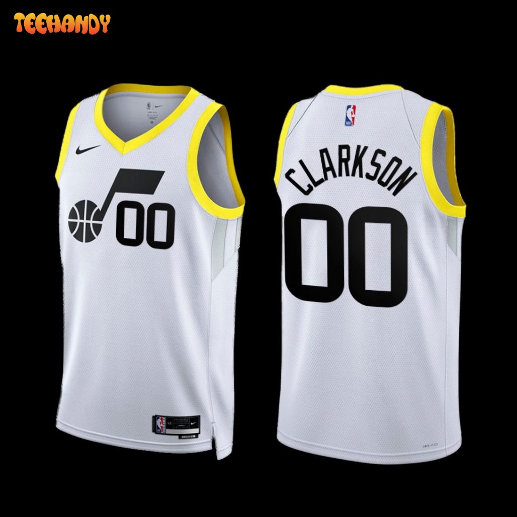 Utah Jazz Jordan Clarkson 2022-23 Association Edition Jersey White