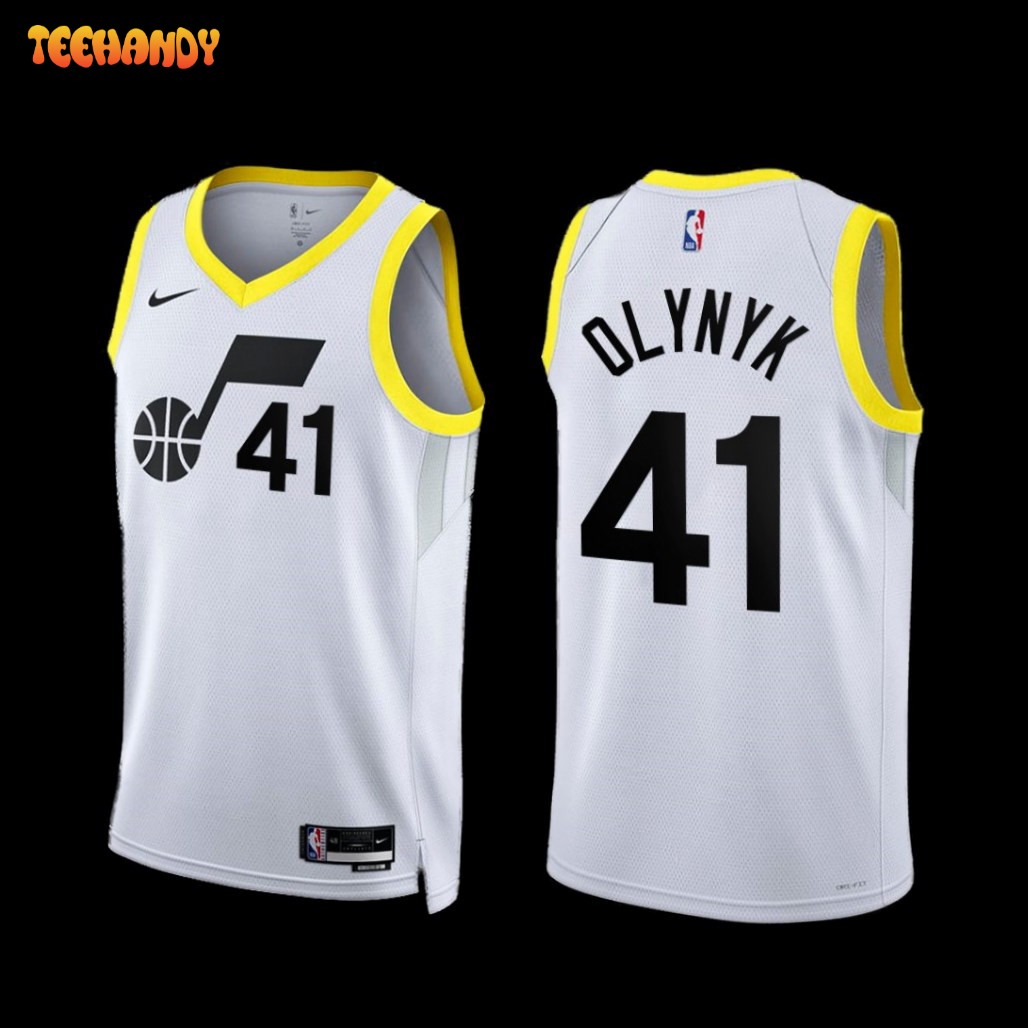 Utah Jazz Kelly Olynyk 2022-23 Association Edition Jersey White