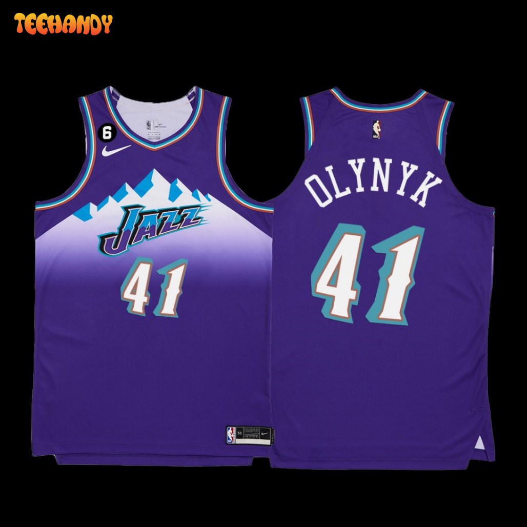 Utah Jazz Kelly Olynyk 2022-23 Classic Edition Authentic Purple Jersey