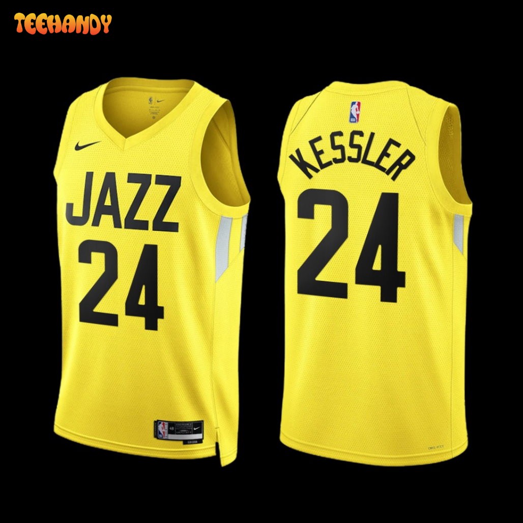 Utah Jazz Walker Kessler 2022-23 Icon Edition Jersey Yellow