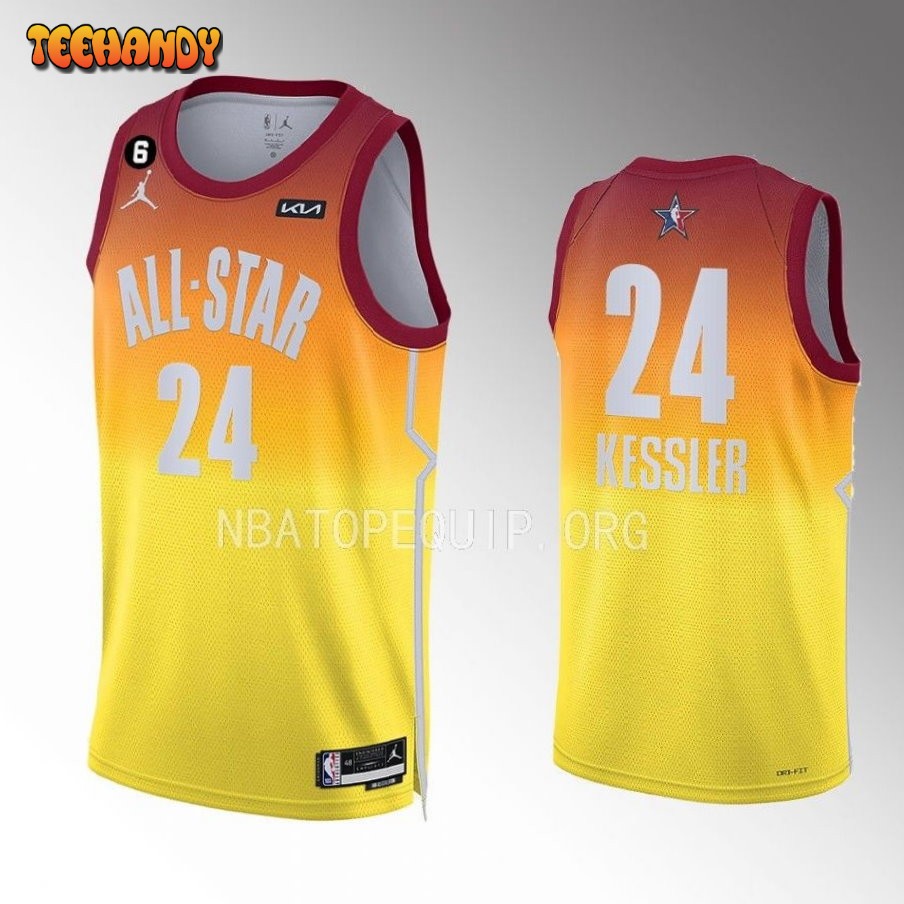 Utah Jazz Walker Kessler 2023 NBA All-Star Draft Orange Jersey