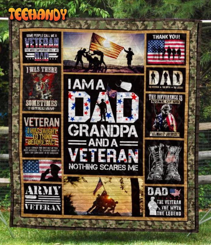 Veteran 3D Customized Quilt Blanket